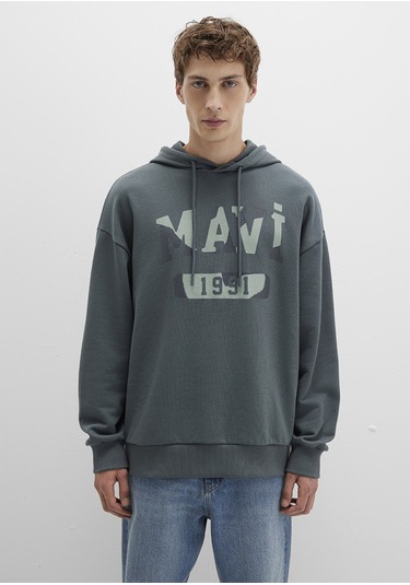 Mavi - Mavi Baskılı Yeşil Sweatshirt 0s10301-71598 Yeşil