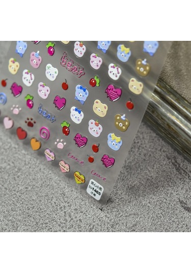 1 Adet 5d Mısır Kedi Nail Art Kawaii Çıkartmalar Bronzlaşmaya Karikatür Kedi Tasarım Kendinden Yapışkanlı Manikür Çıkartmaları Dekorasyon Aksesuarları Dıy Pas Kırmızı