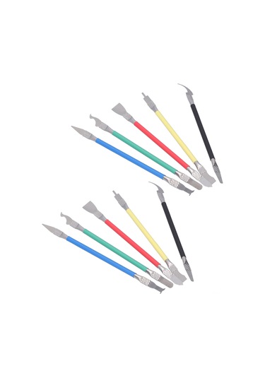 Fosenze Te-018 Sk5 Çelik 5'li Tamir Seti - Cpu Nand Bga Çıkarıcı, Çip Tamiri, Macun Temizleme, Anakart Aracı 2 Paket