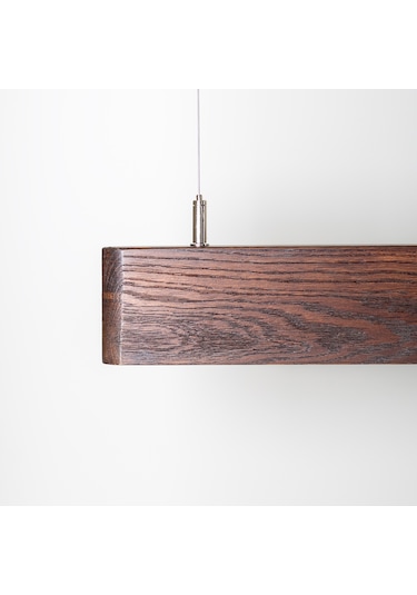 Soft Kahve Modern Ahşap Aydınlatma - Minimal Led Sarkıt Avize Kahverengi