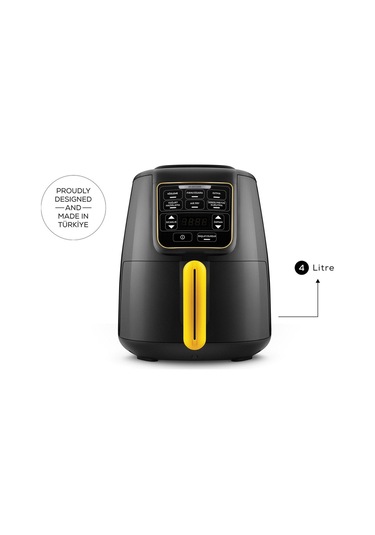 Karaca Air Pro Cook Köz XL Airfryer 4 L Yağsız Fritöz (Teşhir) Black Gold