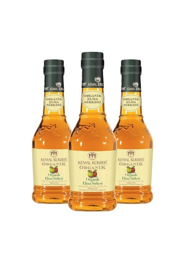 Kemal Kükrer Organik Elma Sirkesi Cam 3 x 500 ML