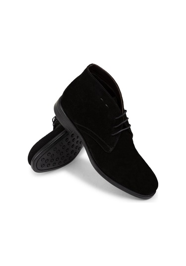 Deery Hakiki Süet Siyah Bağcıklı Erkek Bot - 01295msyhc13