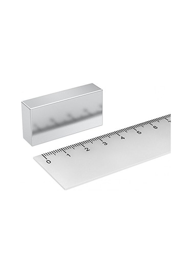 1 Adet 40X20X10 Güçlü Neodyum Mıknatıs Magnet N11.1634