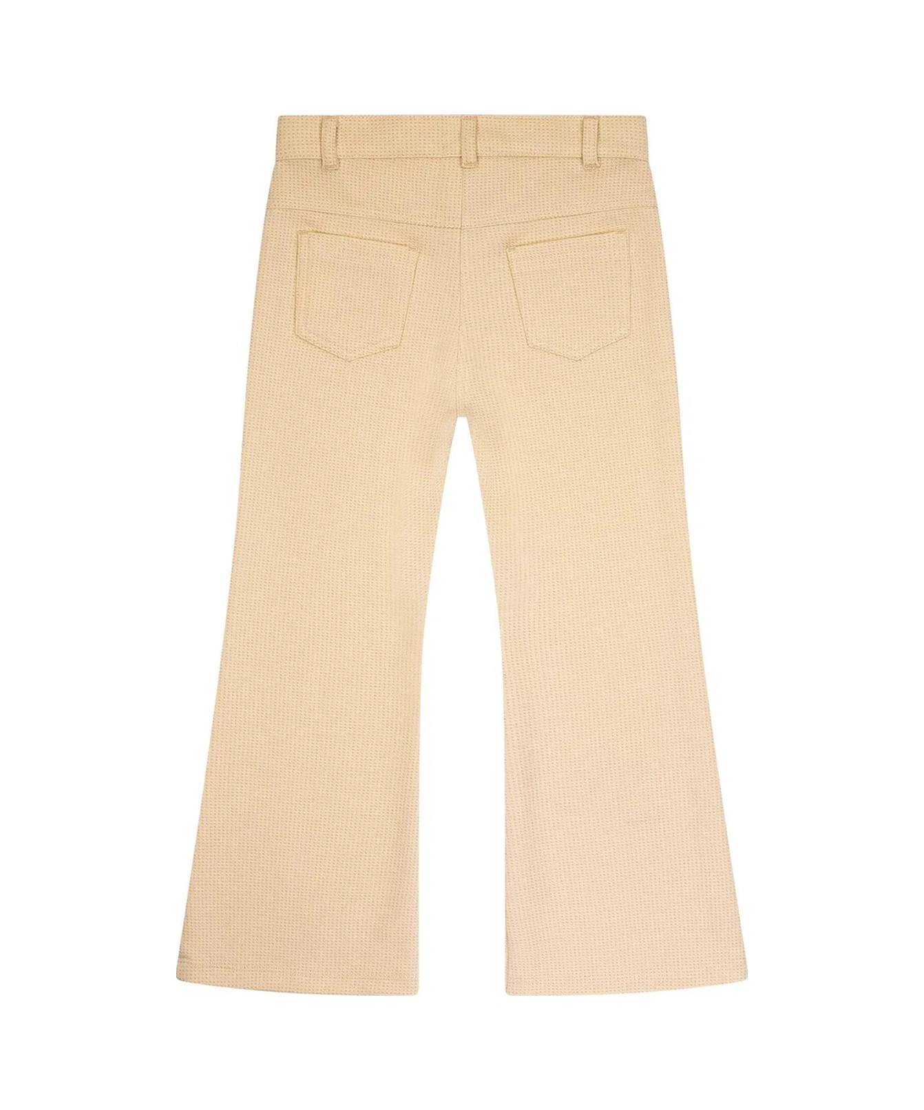 Kız Çocuk İspanyol Paça Simli Örme Pantolon Mnt25k214 Bej