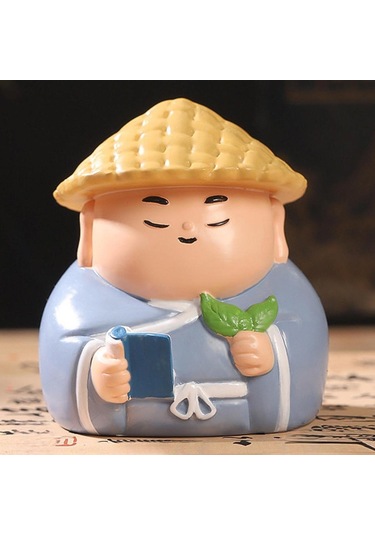 Suntek Küçük Figür Heykel Koleksiyon Reçine Süsleme 5,9x5,6x6,6 Cm