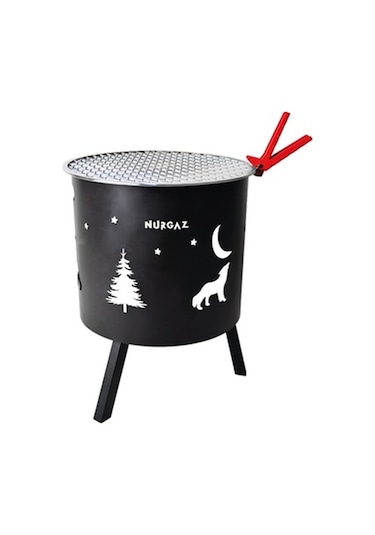 Nurgaz Izgaralı Orman & Bahçe Şöminesi Hayvan Figürlü – Büyük Boy NG OSI