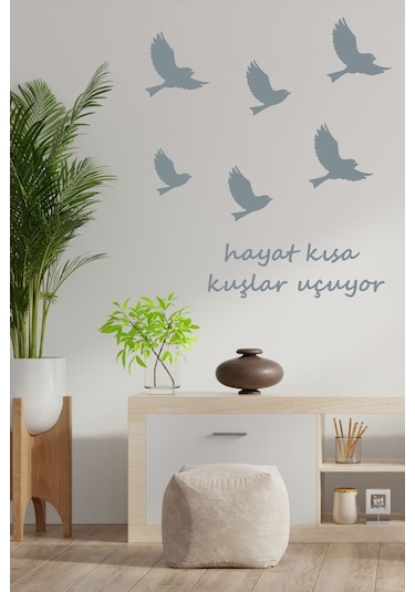 Kuşlar Uçuyor Dekoratif Duvar Sticker