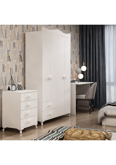 Garaj Home Yıldız 4 Kapaklı Genç Odası Takımı Diğer