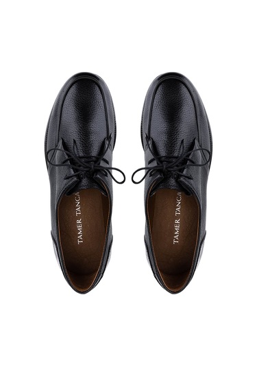 Tamer Tanca Erkek Hakiki Deri Siyah Casual Ayakkabı 537 67616 Erk Ayk Sk25-26 Sıyah Gyk/krk Siyah