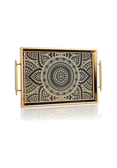 Schafer Kunst Tepsi 1 Parça-gold01 Sarı