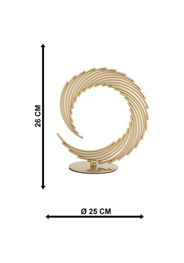 Begüsa Bakü Metal Aksesuar Biblo 25 Cm Eskitme