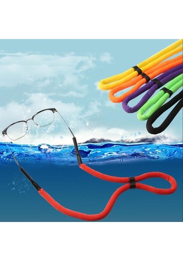 Siyah Suda Batmayan Spor Gözlük İpi Siyah