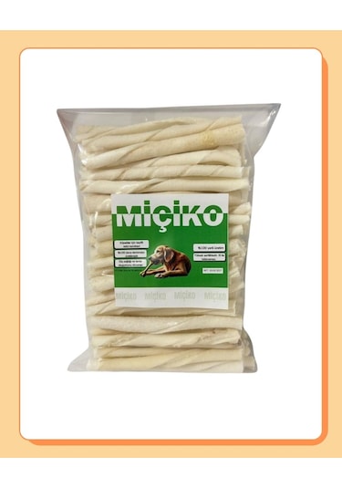 100lü Sütlü Burgu Çubuk Ödül Çubuğu Ve Çiğneme Kemiği