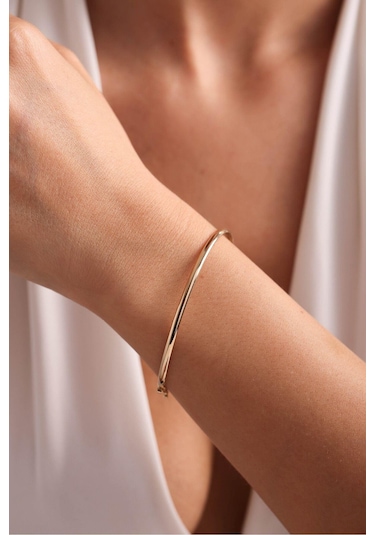 Gianfranco Parlak Bilezik Altın Sarı Altın