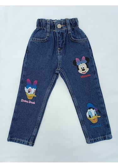 Jabber Kız Çocuk Kot Pantolon Minnie Lacivert
