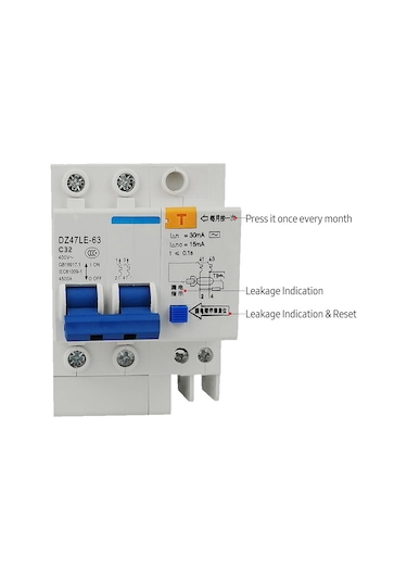 Konesam 2p Mini Kaçak Akım Rölesi - 32a Ev Tipi Dın Ray Montajlı Dz47le-63