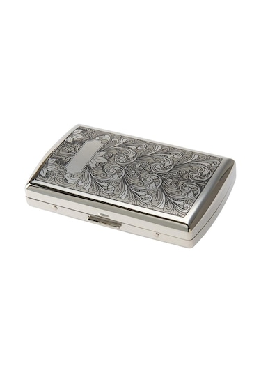 Pearl Japan Venus Metal Kısa Sigara Tabakası Arabasque Krom 12li