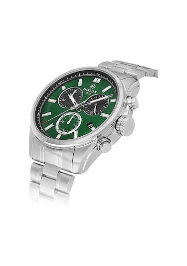 Hislon Masterwork Ms207s-15ss Çizilmez Safir Cam Erkek Kol Saati Çok Renkli
