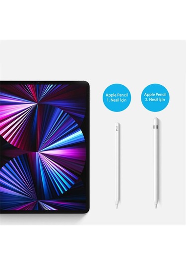 Coofbe Apple Pencil İçin 2 Adet Yedek Uç Apple Pencil 1 Yedek Uç Apple Pencil 2 Yedek Uç 2 Adet