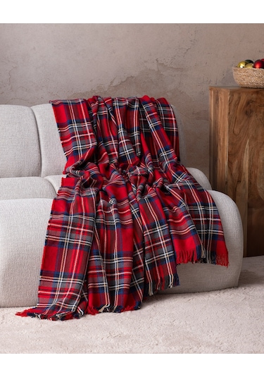 Madame Coco Nuée Koltuk Şalı - Kırmızı Kırmızı