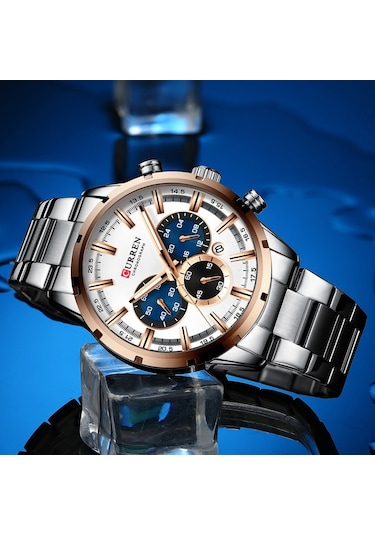 Curren 8355 Lüks Klasik İş Kuvars Erkek Saat 3atm Su Geçirmez Büyük Kasa Büyük Kadran Işıldayan Kol Saati Takvim Dakika Saniye Kronograf 24 Saat Üç Alt Kadranlı Kol Saati Alaşım Kayış Bantlı Çok Renkl Beyaz - Siyah Curren 8355 Lüks Klasik İş Kuvars Erkek Saat 3atm Su Geçirmez Büyük Kasa Büyük Kadran Işıldayan Kol Saati Takvim Dakika Saniye Kronograf 24 Saat Üç Alt Kadranlı Kol Saati Alaşım Kayış Bantlı Çok Renkl Beyaz - Siyah