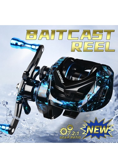 Proberos Vhb120 Metal Baitcasting Makarası 3+1bb Rulmanlı Balıkçılık Makarası - Sağ El