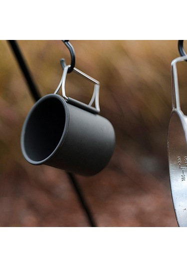 Xiyyadms Lixada Alüminyum Katlanabilir Çelik Bardak - Paslanmaz, Dayanıklı, Kamp Ve Piknik İçin Taşınabilir, Siyah Siyah