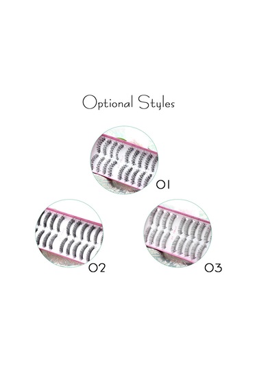 Wezone Hs-8 01 10 Çiftlü Fiber Sahte Kirpikler, Göz Kuyruğu Uzun, Tam El Yapımı, Konforlu Uzun Süre Takılabilir, Doğal Ve Çarpıcı Gözler