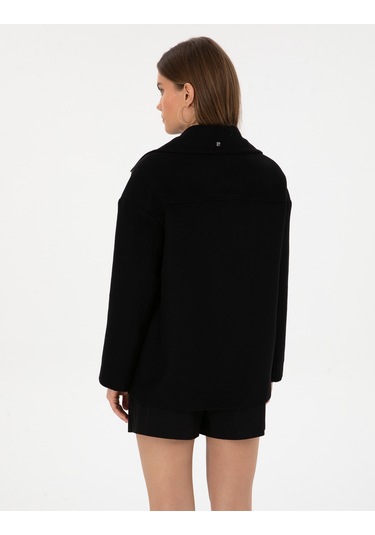Pierre Cardin Kadın Siyah Kaban 50314272-vr046 Siyah