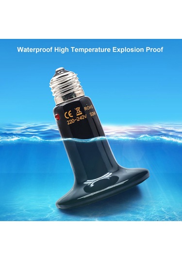 Symbee Sürüngen Evcil Hayvanları İçin Seramik Isıtıcı Lambası - Işık Yok, Hızlı Ve Eşit Isı, 200w, Patlama Direnci Diğer