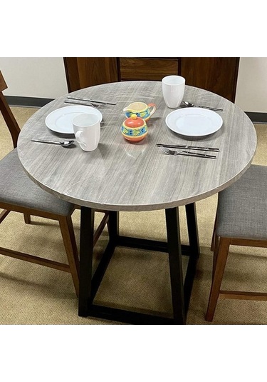 Novahub 48r Yuvarlak Pvc Şeffaf Tek Kullanımlık Masa Örtüsü - 36-44 İnç İçin Uygun Diğer