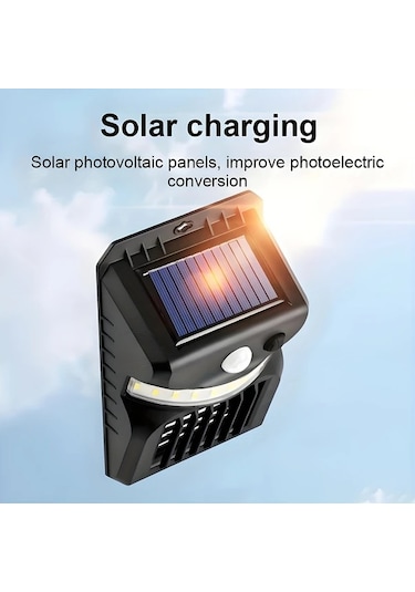 Honeybeeshop Güneş Enerjili Sivrisinek Kovucu Duvar Lambası Beyaz Işık Sıcak Işık Mor Işık Bahçe Merdiven Dış Mekan