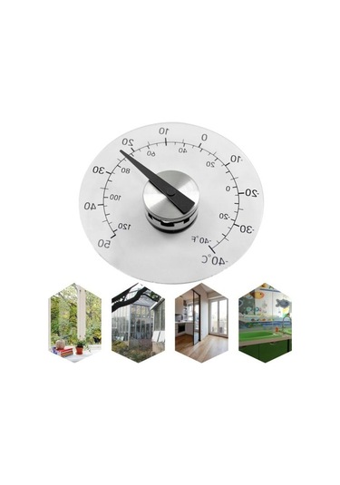 Dış Mekan Termometresi Su Geçirmez Şeffaf Akrilik Doğruluk Seralar Termometre Ev Gereçleri