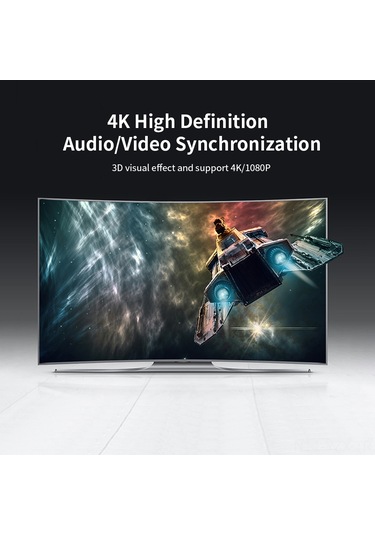 Yaozixa Hdmı Anahtarlayıcı 3 Giriş 1 Çıkış, 4k Ultra Hd, Kumanda İle Kontrol, Multi Cihaz Paylaşımı Bilgisayar, Oyun Konsolu, Tv