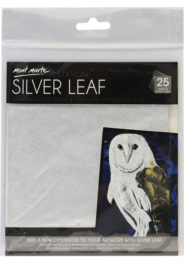 Mm Taklit Gümüş Yaprağı 14x14 Cm 25 Sayfa