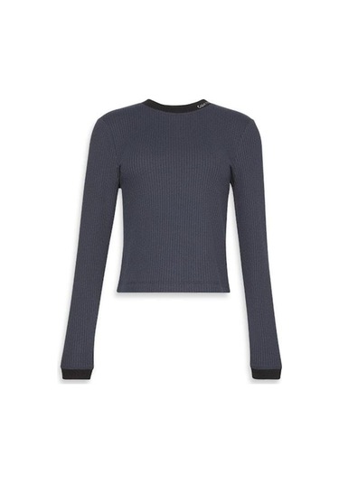 Calvin Klein Ls Waffle Tee-11922 Lacivert