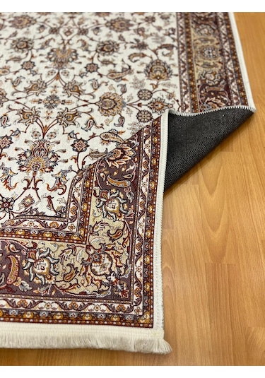 Klasik Osmanlı Motifli 120 X 180 Dijital Baskı Halı Beyaz