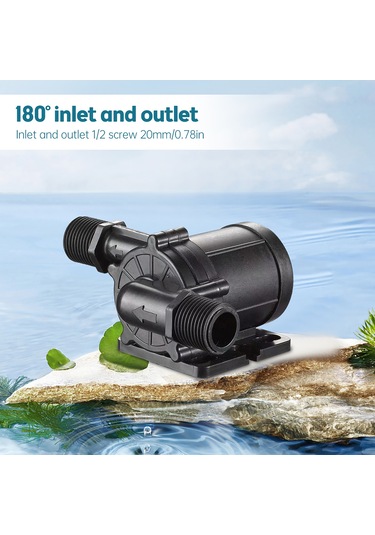 Xindoker Dc 24v 30w 12m Yükseklik 700l/h Akışlı Ip68 Koruma Sürekli Döner Pompası - Fırça, Manzaralı Su, Isıtıcı, Tıbbi Cihazlar İçin