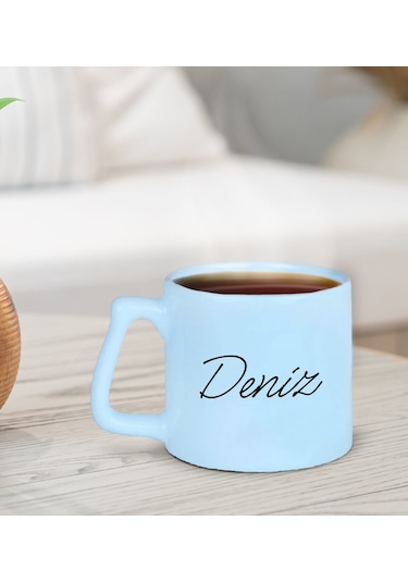 Bk Gift Kişiye Özel İsimli Pastel Mavi Middle Kupa Bardak-26, Arkadaşa Hediye, Ev Hediyesi, Doğum Günü Hediyesi, Ofis Hediyesi Kobitmeyencom30035 Bk G