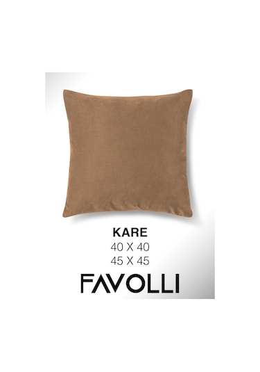 Br Favolli Kadife Dokulu Antik Pirinç Renk Kırlent Kılıfı Dream Serisi Punch Için Uygun Gizli Fermuar Antik Pirinç