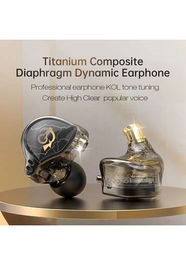 Vkemall Qkzx Hbb Kulak İçi Kulaklık, 3.5mm Bağlantı, 10mm Dinamik Bobin, Mikrofonlu Hıfı Müzik Ve Oyun Kulaklığı Standart Siyah