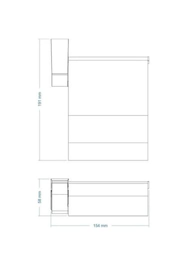 Deppot F1 Mat Siyah Kapaklı Kağıtlık A.1708.S Mat Siyah