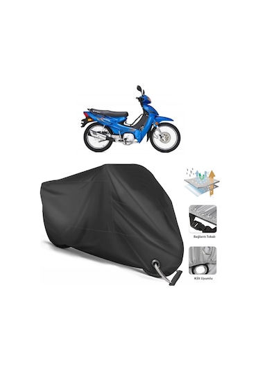 Kymco Activ 110 Motosiklet Branda (Bağlantı, Kilit Uyumlu)-Siyah (457220949)