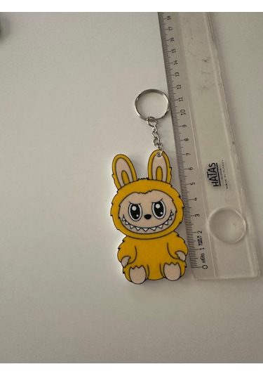 Lavubu Anahtarlık Sevimli Canavar Serisi 8cm Sarı