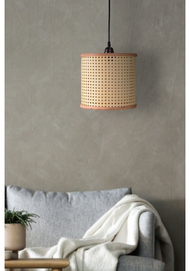 Istanbul Serisi Riva Hazeran Avize Sarkıt 25cm Ahşap