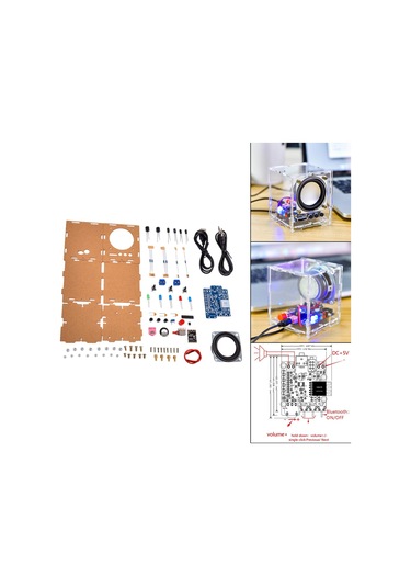 Homyl Hu-009 3w Mini Hoparlör Ünitesi 5v Dc Powered Bileşenler