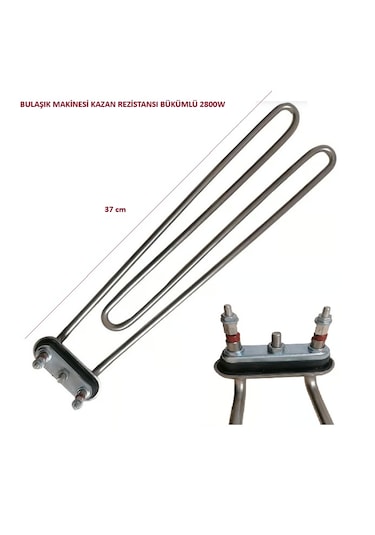 Bulaşık Makinesi Kazan Rezistansı Bükümlü 2800w L:37cm 230v R5105 1