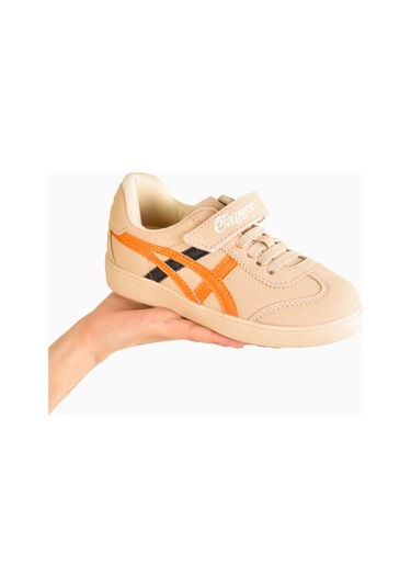 Etayger Çoçuk Kalın Taban Unisex Spor Ayakkabı Kaymaz Taban Sneakers Ten