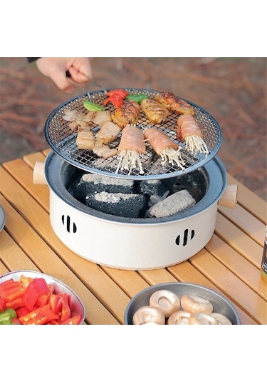 Ulzyvf Kömürlü Kamp Sobası Izgarası - Açık Hava Ev Barbekü Diğer Zy Diğer